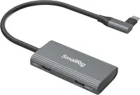 Hub USB SmallRig - 4 în 1, 4 porturi și adaptor audio, USB-C, gri