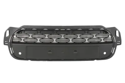 Grila radiator potrivit CITROEN C3 III 2020-2023 - (cu loc pentru placuta de inmatriculare, cu orificii ale senzorului de parcare; gri inchis)