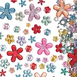 Floricele autoadezive acril - Baker Ross