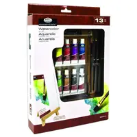 Trusa pictura acuarela Royal Brush 13 piese cu Sevalet