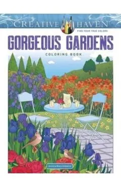 Creative Haven Gorgeous Gardens Coloring Book