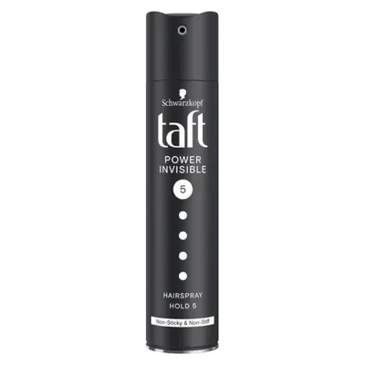 Fixativ Taft Power Invisible, Nivel Fixare 5, Formula Vegana, 250 ml