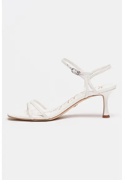 Sandale din piele Presley - Alb optic