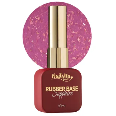 Rubber base NAILSUP Sapphire Flakes 09 10 ml
