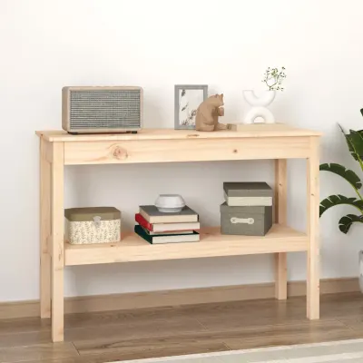 vidaXL Masă consolă, 110x40x75 cm, lemn masiv de pin