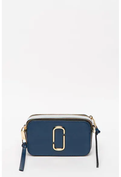 Geanta crossbody eleganta - Auriu/Albastru inchis