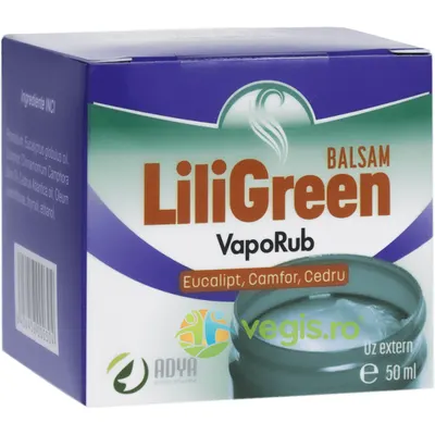 Balsam cu Eucalipt, Camfor si Cedru LiliGreen VapoRub 50ml