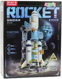 Constructor Lean Toys - Rachetă și stație orbitală, 815 piese