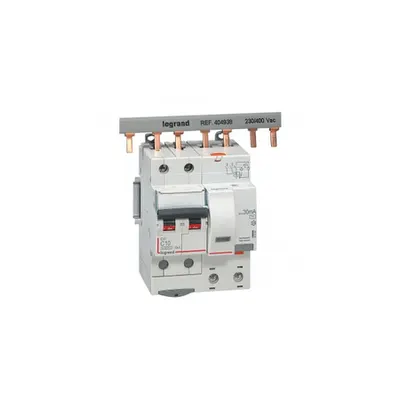 Siguranta automata cu protectie diferentiala 6000 -10 kA -2P-230 V~ -10 A -30 mA -AC type