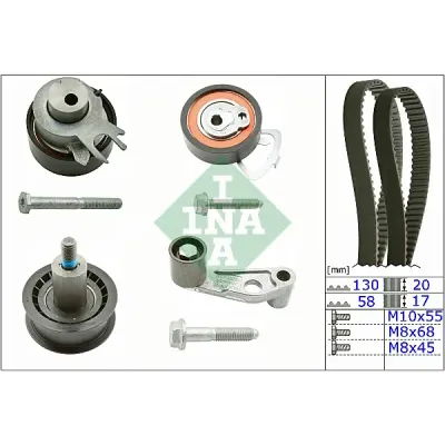 Set curea de distributie INA 530 0360 10