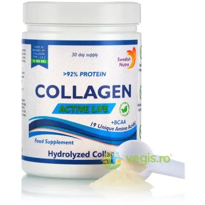 Active Life - Colagen Hidrolizat Tip 1, 2 si 3 - 10.000mg– Super Concentrat 300mg