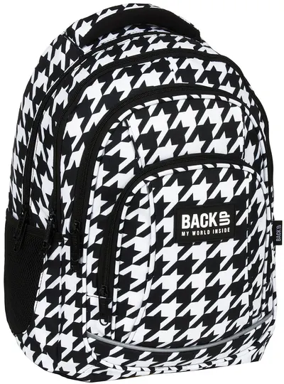Ghiozdan școlar BackUp A - Stylish, cu 4 compartimente
