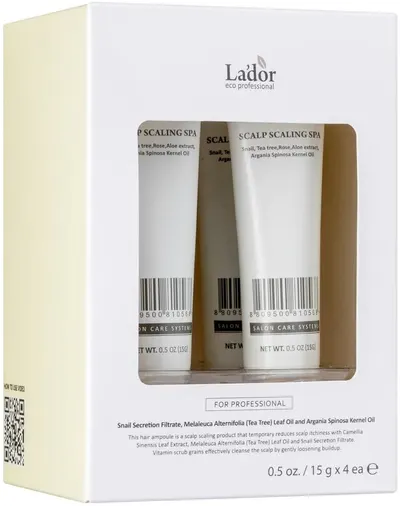 La'dor Fiolă de exfoliant pentru păr Scalp Scaling Spa, 4 x 15 g