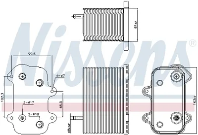 Radiator ulei termoflot potrivit PORSCHE 911, 911 TARGA, BOXSTER 3.2 3.4 3.6 08.97-12.08