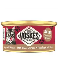 VOSKES Jelly Ton cu Shirasu 85 g 100% ton cu sardelă japoneză (shirasu) în aspic, hrană complementară pentru pisici