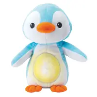 Lampa de veghe din plus cu lumini si sunete Winfun Pinguin albastru