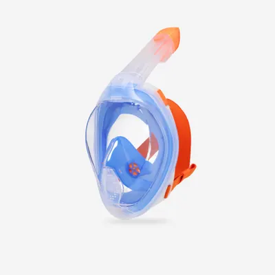 Mască Easybreath Snorkeling la suprafață + (>10ani) ALBASTRU