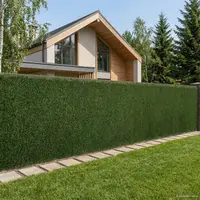 vidaXL Gard Artificial Verde deschis 1,5 x 3 m PVC și Oțel