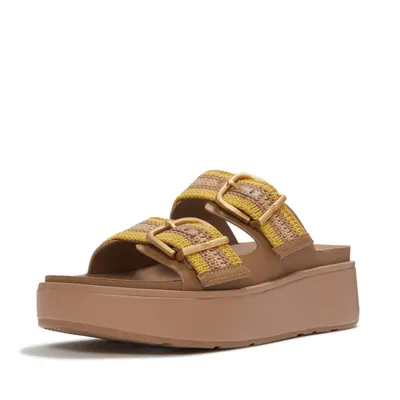 FITFLOP FitFlop Gen-FF Max Buckle Stripe-Webbing Two-Bar Slides