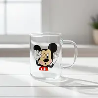Pahar pentru băuturi calde și reci Morello - Mickey Mouse, cu mâner, 400 ml