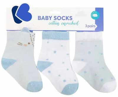 Sosete bebelusi cu urechi 3D Kikka Boo - Little Fox, 2-3 ani, 3 perechi