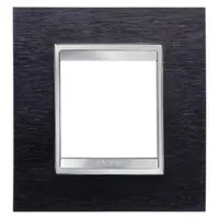 Placa ornament CProiector HORUS LUX international - IN METAL - 2 modul - ALUMINIUM BLACK - CProiector HORUS