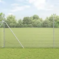 vidaXL Gard de Sârmă Sudată pentru Fixare în Pământ 50 x 1,5 m Plasă