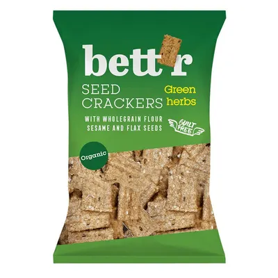 Crackers integrali cu ierburi bio 150g Bettr