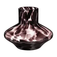 Vază maro din sticlă lucrată manual (înălțime 28 cm) Glom – noo.ma