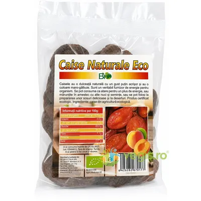 Caise Uscate Deshidratate Ecologice/Bio 200g