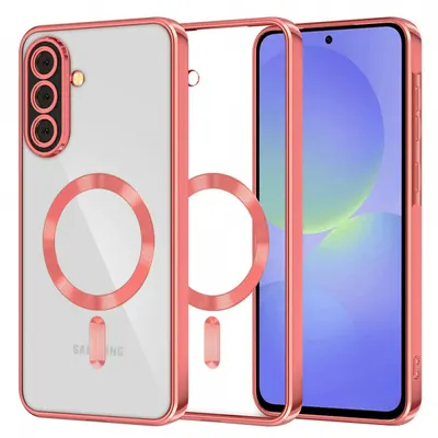 Husa MagSafe pentru Samsung Galaxy A56 A566 / A36 A366, Techsuit, Luxury Crystal, Rosie