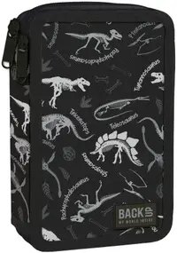 BackUp DW - Black Dinosaurs, necesar cu 2 fermoare