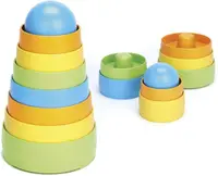 Jucarie de sortat pentru copii Green Toys - Turn, cu 8 piese