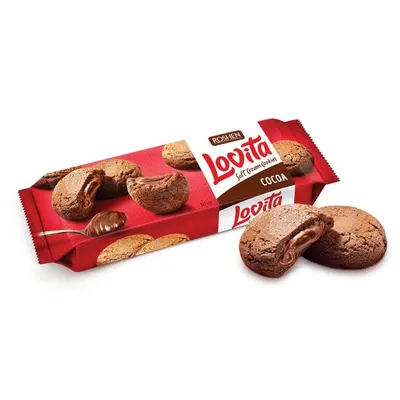 Biscuiții Roshen Lovita Soft Cream Cookies Choco, 127g Engros