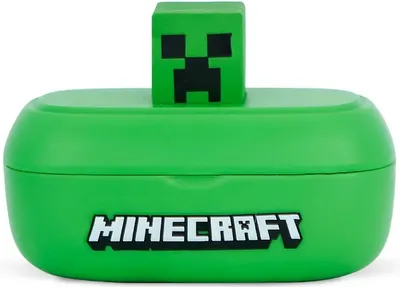 Căști pentru copii OTL Technologies - Minecraft 3D Character, TWS, verde