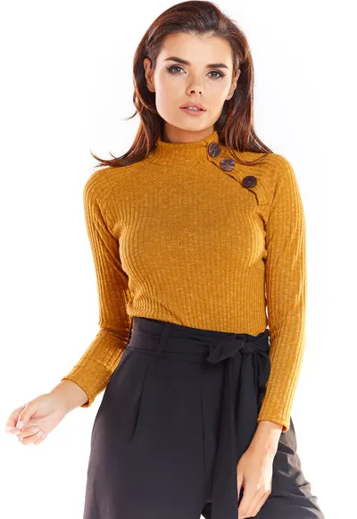 Pulover - Negru - 635488 - Galben