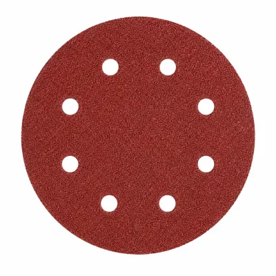SET 50 BUC - Disc abraziv Velcro 125 mm, 8 găuri, granulație G320, pentru șlefuire lemn și metal