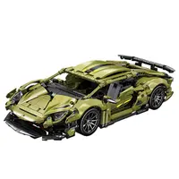 Constructor Sembo Block - Mașină sport, 898 piese, verde