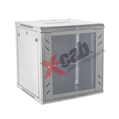 Cabinet metalic de perete 19', tip rack wallmount, 12U 600x600 mm, Xcab S Gri