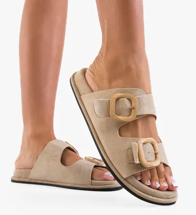 Papuci dama Rumy Khaki