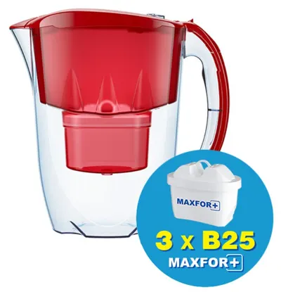 Cană de filtrare apă Aquaphor - Jasper, 190065, 3 filtre, 2,8 l, albastră