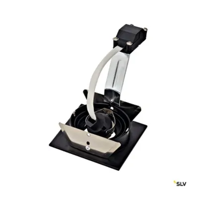 NEW TRIA I GU10 downlight, pătrat, negru mat, max. 50W