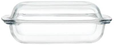 Tavă cu capac din sticlă rezistentă la căldură Maku – 34 x 22 cm, 4.1 l