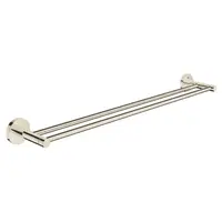 Suport prosop Grohe Essentials 40802BE1, 654 mm, 2 suporti, montare pe perete, fixare ascunsa, lucios, Nickel