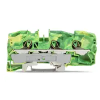 3-conductor ground terminal block; 16 mm²; suitable for Ex e II applications; side and center marking; for DIN-rail 35 x 15 and 35 x 7.5; Push-in CAGE CLAMP®; 16,00 mm²; green-yellow