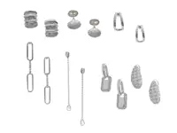 Cercei ALDO argintii, PARTY ESSENTIALS 973, din metal