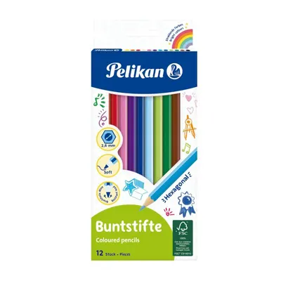 Creioane color Pelikan 12 cul - engros