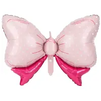 Balon în formă de fundă cu model cu buline - Bleu