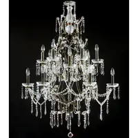 Candelabru Diamant Crystal Castle,18 becuri dulie E14, 230V,D.83cm, H.115 cm,Bronz