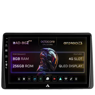 Navigatie Dacia Duster (2018-2021), Android, Z-Octacore 8GB RAM + 256GB ROM, 10.1 Inch - AD-BGZ10008+AD-BGRKIT374
